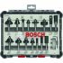 BOSCH 15-dijelni set mješovitih glodala 8 mm prihvat