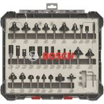 BOSCH 30-dijelni set mješovitih glodala za drvo 6 mm prihvat