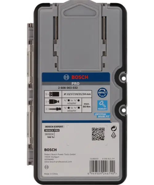 BOSCH set nasadnih ključeva 1/2″ 13-24/7