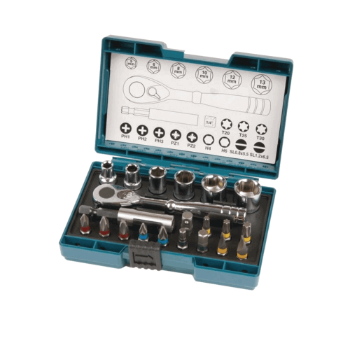 MAKITA 21-dijelni set bitova i nasadnih ključeva sa račnom B-54081