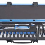 UNIOR set nasadnih imbus ključeva i pribora 1/2" u metalnoj kutiji