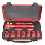 UNIOR set nasadnih ključeva i pribora 1/2" izoliranih u metalnoj kutiji 10-24/11