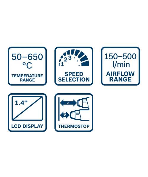 BOSCH puhalo vrućeg zraka GHG 23-66 set + L-BOXX