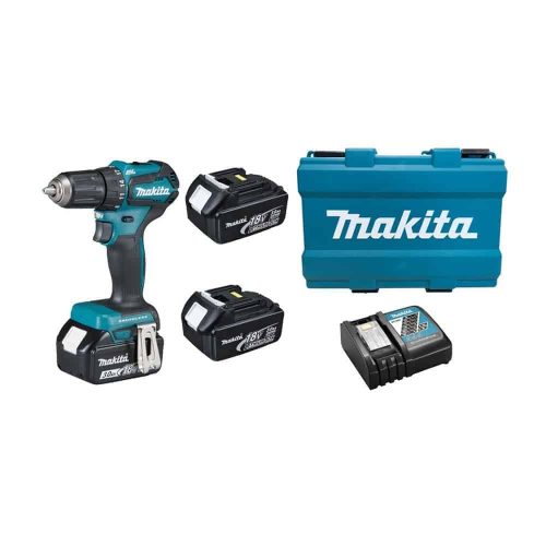 MAKITA aku bušilica DDF483RFE3 3xAku 18V 3,0Ah + kovčeg