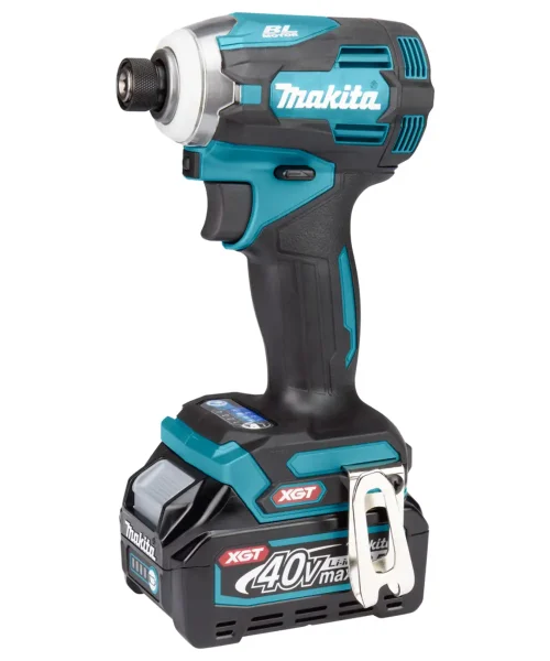 Makita TD001GD201 aku udarni odvijač s 40V baterijom i Makpac kućištem.