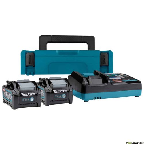 Makita aku POWER SET 2xAku 40V 4,0Ah 1xDC40RA + MAKPAC 191J97-1