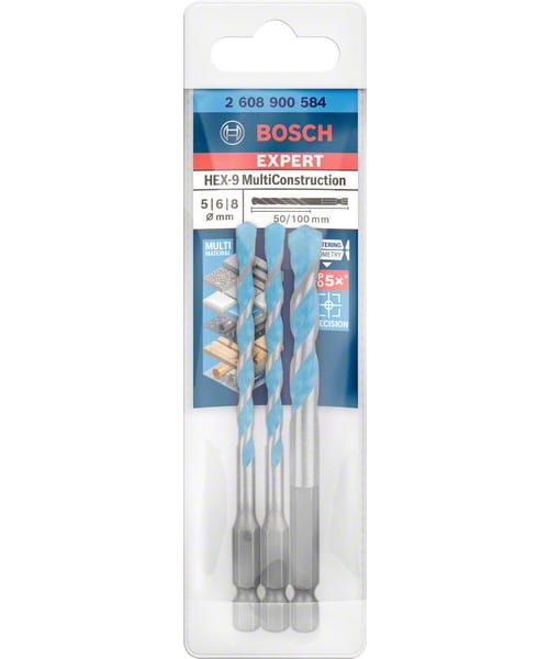 BOSCH 3-dijelni set višenamjenskih svrdla HEX-9 Multi Construction
