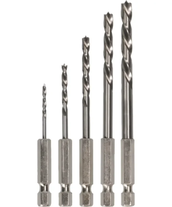Bosch set svrdla za drvo PRO Wood HSS različitih promjera s ravnim vrhom, 1/4" prihvat.