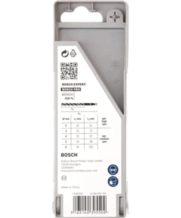 Bosch PRO Wood HSS 5-dijelni set za bušenje drva 2-6 mm, kutije.