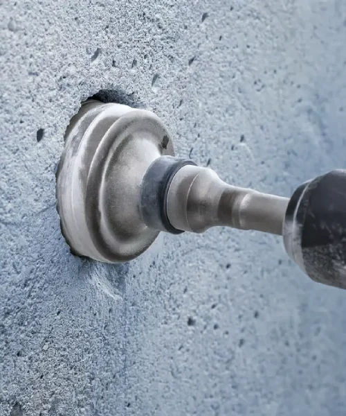 Bosch SDS max-5 Core Cutter za beton u upotrebi na betonskoj površini.