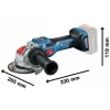 BOSCH aku kutna brusilica GWX 18V-15 SC + L-BOXX