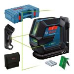 BOSCH križni laserski nivelir GLL 2-15 G + držač + kovčeg