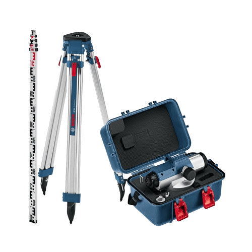 BOSCH optički nivelir GOL 32 D + stativ + mjerna letva + kovčeg
