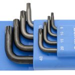 UNIOR set imbus ključeva sa TX profilom na plastičnom stalku TR9 - TR40/8