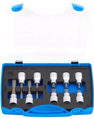 UNIOR set nasadnih ključeva 1/2″ s ZX profilom u plastičnoj kutiji
