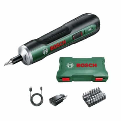 BOSCH aku izvijač PushDrive 3,6V + 32-dijelni set bitova