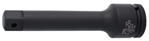 UNIOR udarni produžetak 3/4″ x 250 mm za ručne alate, crni, metalni, s oznakama na vrhu.