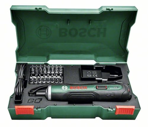BOSCH aku izvijač PushDrive 3,6V + 32-dijelni set bitova
