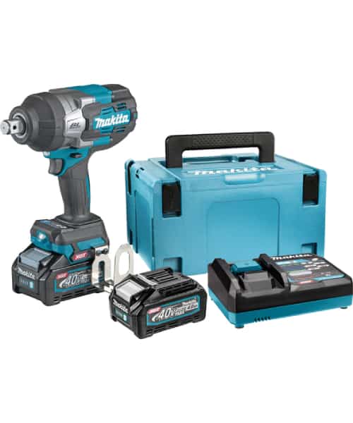 MAKITA aku udarni odvijač TW001GM201 2xAku 40V 4Ah + Makpac MAKITA aku udarni odvijač TW001GM201 2xAku 40V 4Ah + Makpac