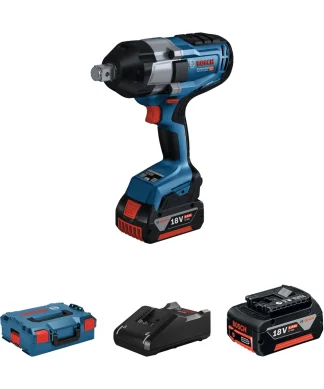 BOSCH aku udarni odvijač PRO GDS 18V-1050 H, prihvat 3/4″ 2xAku 18V 5,0Ah + L-BOXX