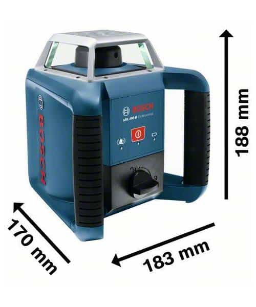 BOSCH građevinski laser GRL 400 H + BT 152 + mjerna letva + kovčeg