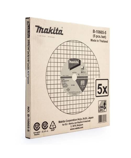 MAKITA rezna ploča 355x3x25,4 mm 5 kom B-10665-5