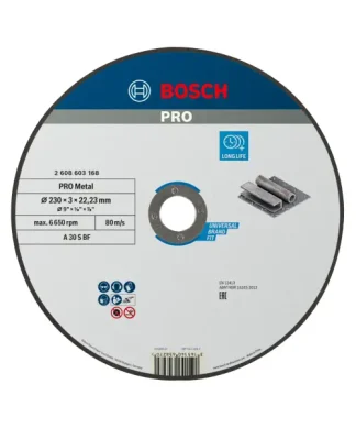 BOSCH rezna ploča za metal ravna Standard 230×3,0 mm