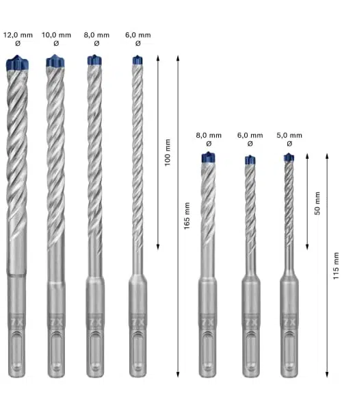 BOSCH 7-dijelni set SDS-plus-7x svrdla