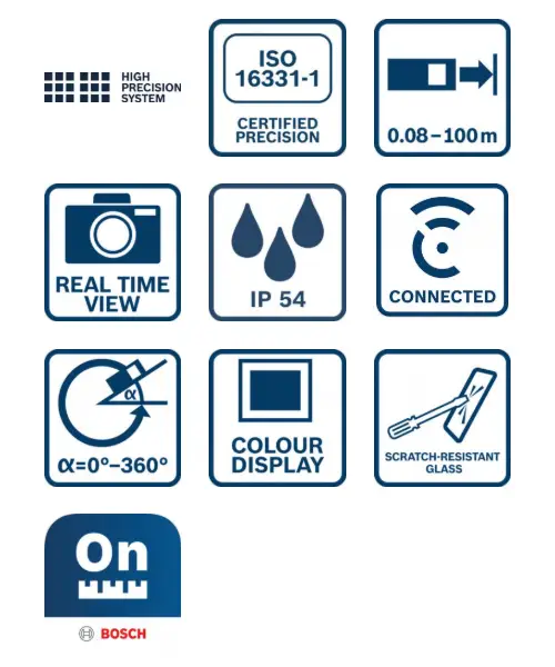 BOSCH digitalni laserski daljinomjer GLM 100-25 C