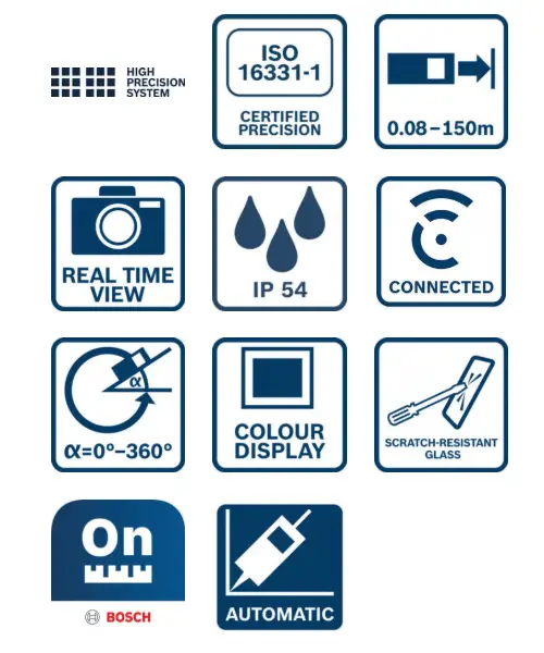 BOSCH digitalni laserski daljinomjer GLM 150-27 C