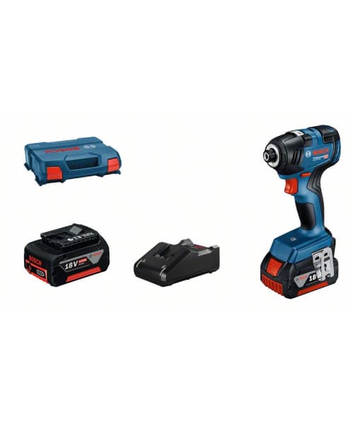 BOSCH aku udarni stezač GDR 18V-200 2xAku 18V 4,0Ah + L-BOXX