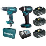 MAKITA aku set DLX2127X1 bušilica-odvijač DDF482 + udarni odvijač DTD152