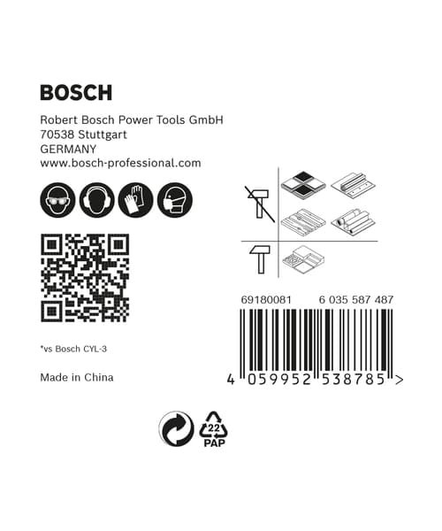 BOSCH 5-dijelni set višenamjenskih svrdla Pick & Click EXPERT HEX-9 Multi Construction