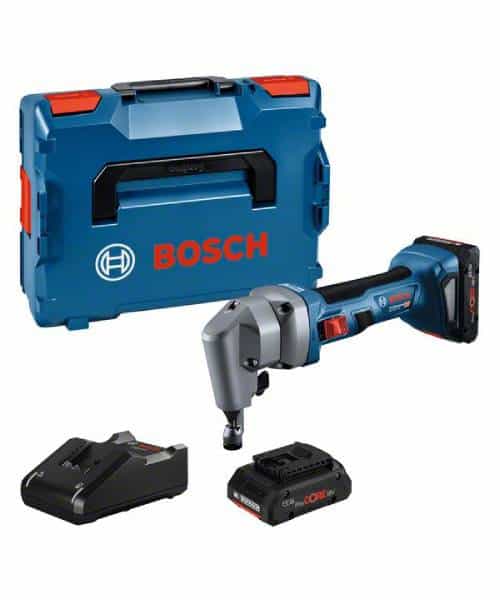 BOSCH aku škare za lim GNA 18V-16 E 2xAku 18V ProCORE 4,0Ah + L-BOXX