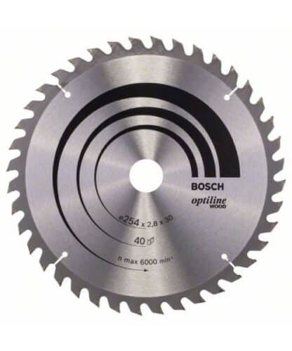 BOSCH list kružne pile Optiline Wood 254x30x2,8 mm Z40