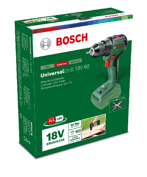 BOSCH aku bušilica-izvijač UniversalDrill 18V-60