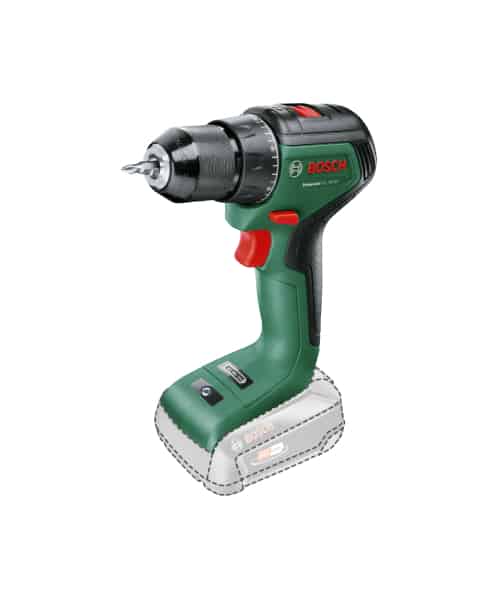 BOSCH UniversalDrill 18V-60 aku bušilica-izvijač s crvenim i crnim detaljima.