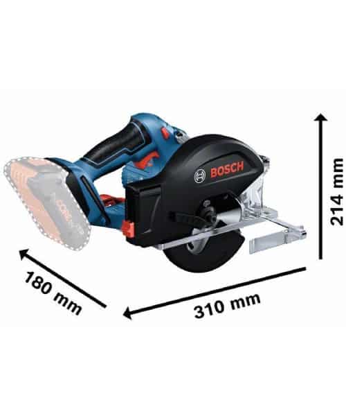 BOSCH aku ručna kružna pila za metal GKM 18V-50