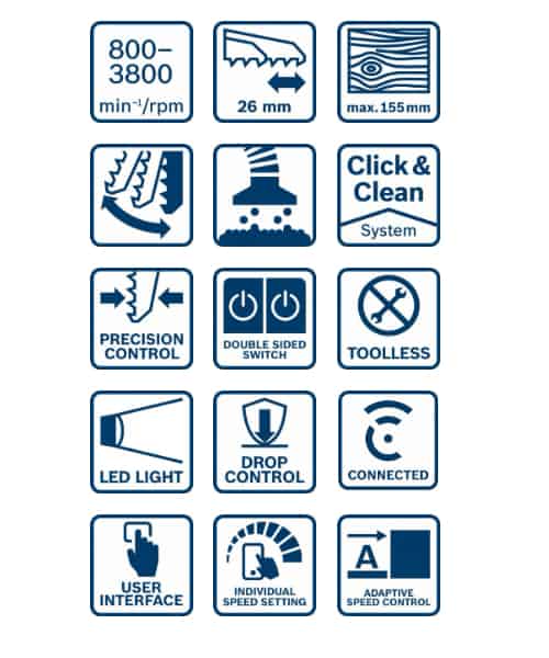 BOSCH aku ubodna pila GST 18V-155 SC