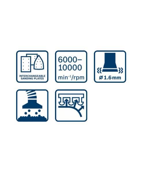 BOSCH aku oscilirajuća brusilica GSS 12V-13