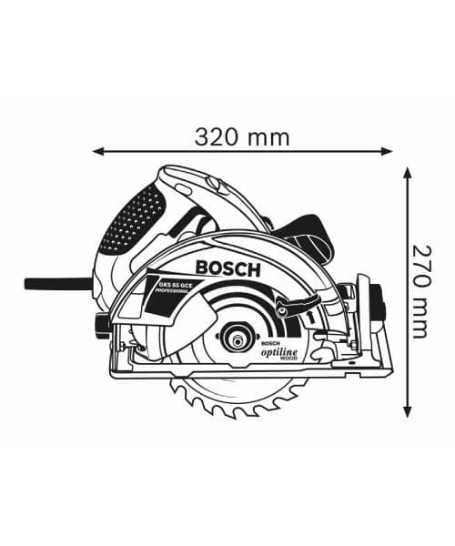BOSCH ručna kružna pila GKS 65 GCE