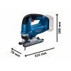 BOSCH aku ubodna pila GST 185-LI 1xAku 18V 4,0Ah + kovčeg BOSCH aku ubodna pila GST 185-LI 1xAku 18V 5,0Ah + kovčeg