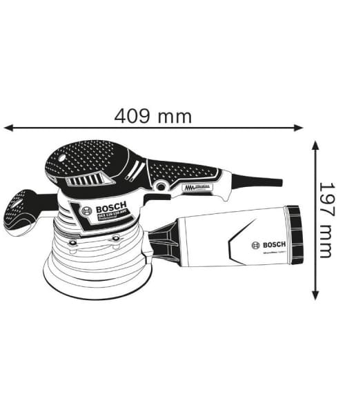 BOSCH ekscentrična brusilica GEX 40-150 + L-BOXX