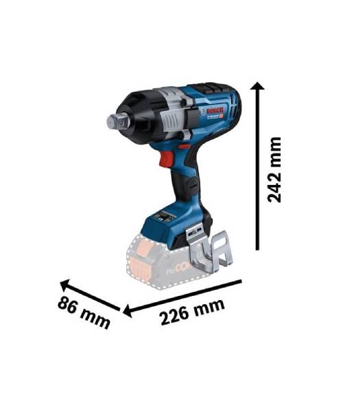 BOSCH aku udarni stezač GDS 18V-1600 HC 2xAku 18V ProCORE 8,0Ah + L-BOXX