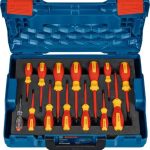 BOSCH 14-dijelni set izvijača VDE + L-BOXX