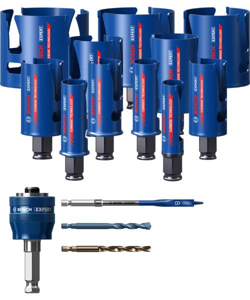 BOSCH 15-dijelni set Expert kruna sa adapterom Construction Material