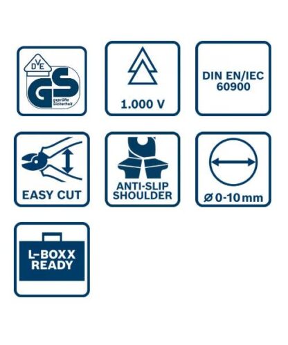 BOSCH 4-dijelni set kliješta VDE