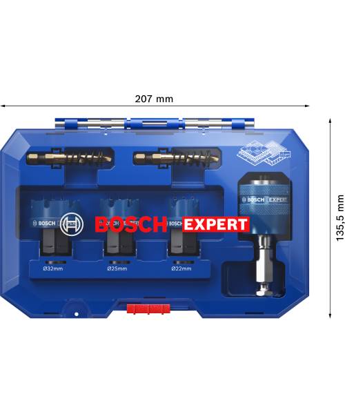 BOSCH 6-dijelni set Expert kruna sa adapterom Sheet Metal