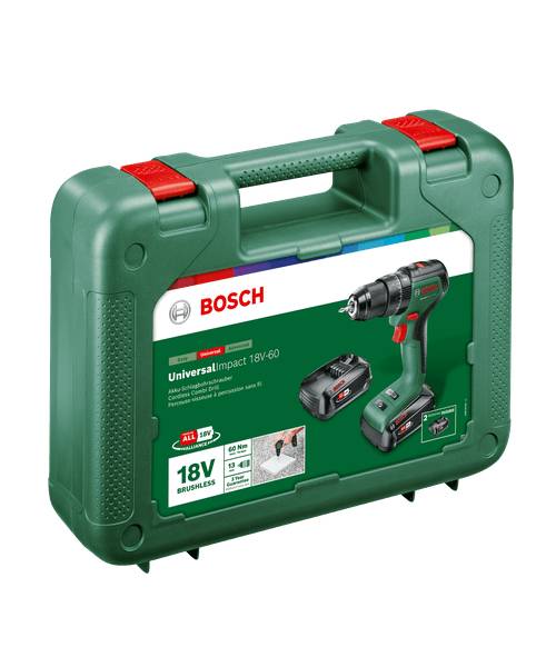 BOSCH aku udarna bušilica-odvijač UniversalImpact 18V-60 2xAku 18V 2,0Ah + kovčeg