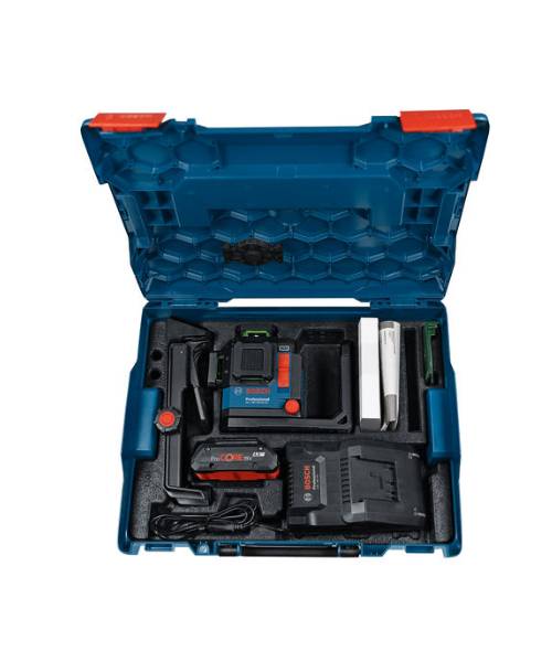 BOSCH laserski nivelir GLL 18V-120-33 CG + 18V ProCORE 4,0Ah + L-BOXX